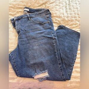 Ava & Viv Women's Classic Blue Straight Leg Jeans